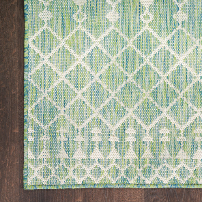 Positano Blue Green Polypropylene & Polyester BLUGN