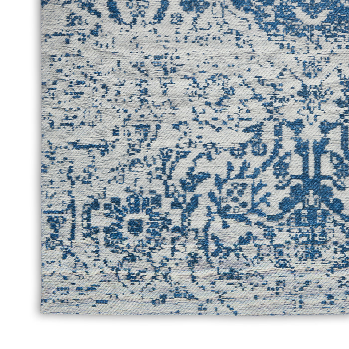 Damask Blue BLUE Polyester